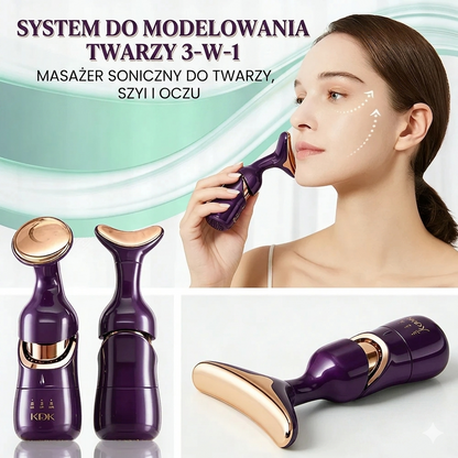 JawlinePro™ 3-w-1: Soniczny System Modelowania Twarzy i Szyi